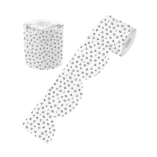 9. B W Patterned Rolled Scalloped Border